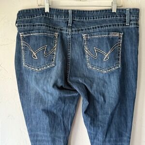 Cruel Girl Jeans Plus Size 19 Dark Wash Bootcut Western Embroidered‎ Pockets